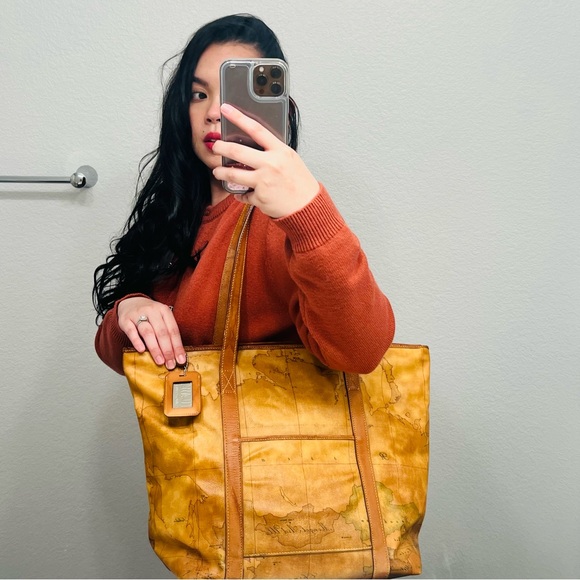 Auth Alviero Martini Geo Collection 1A Classe Travel Tote Vintage Large Bag - Picture 5 of 17